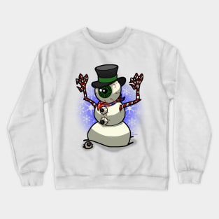 Eye Ball Snowman Crewneck Sweatshirt